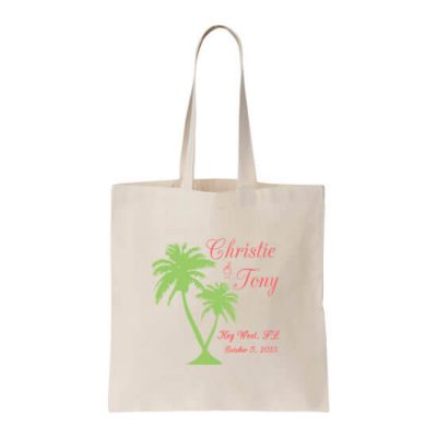 Personalized Welcome Bag with Palm Trees