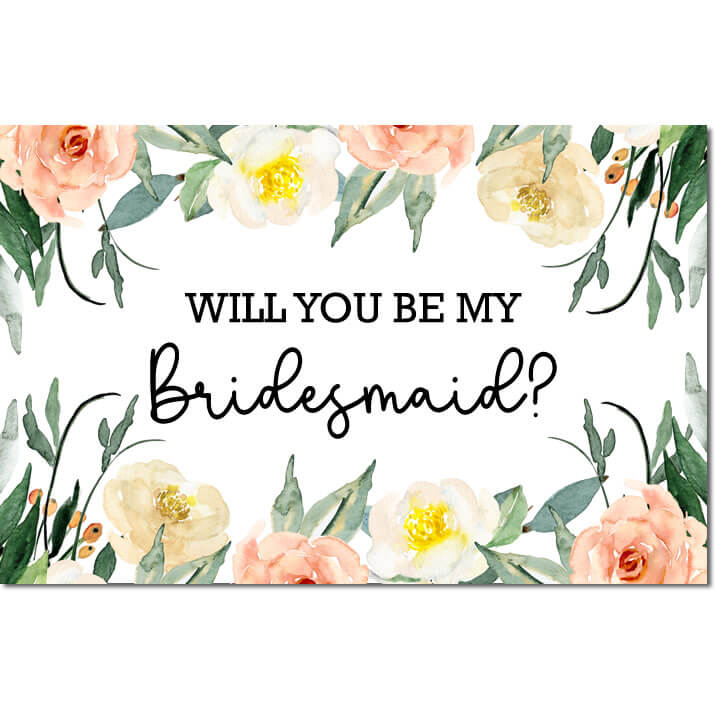 Online Activity Promotion Learn More About Us Cheap Range Will You Be My Bridesmaid Card Wedding 