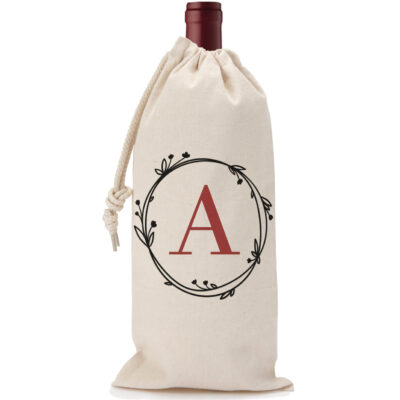 Personalized Wine Bag with Monogram - Frame