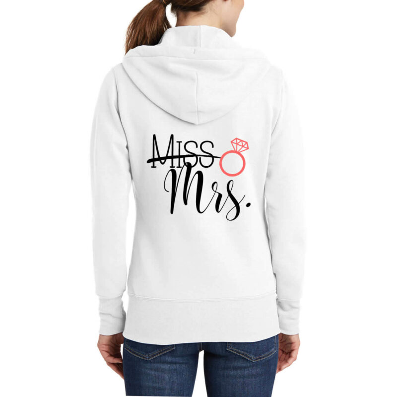 "Miss" to "Mrs." Full-Zip Hoodie